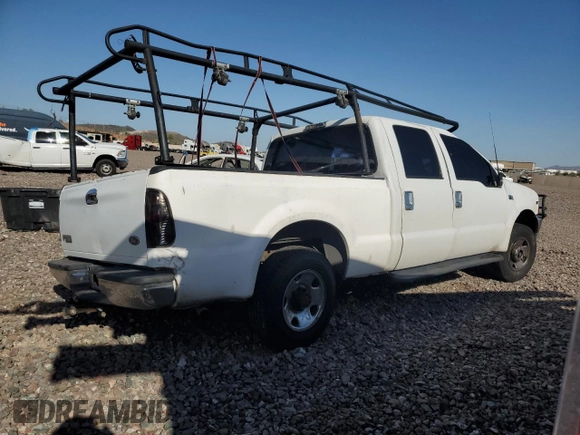 2001 Ford F-250 XL with VIN 1FTNW20L71ED89038, listed as a Copart auction lot 60929745 with 287,403 mi miles and Salvage title. Bid and sale history available at DreamBid. Image 3.