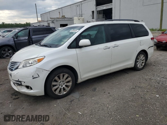 2011 Toyota Sienna XLE with VIN 5TDDK3DC6BS004295, listed as a Copart auction lot 65534555 with 195,143 mi miles and Clean title. Bid and sale history available at DreamBid. Image 1.