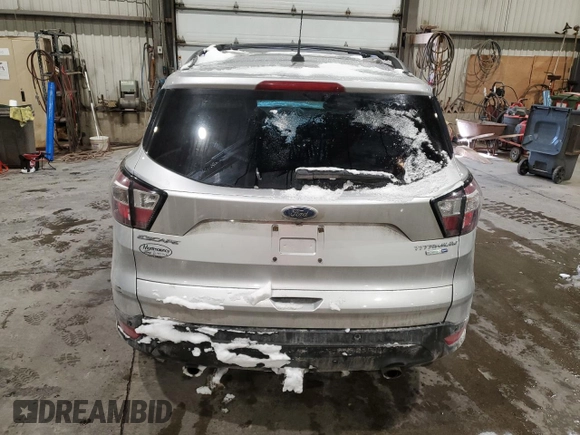 2017 Ford Escape Titanium with VIN 1FMCU9J98HUE59618, listed as a Copart auction lot 44906595 with 150,613 mi miles and Salvage Title. Bid and sale history available at carsss.com. Image 6.