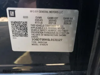 2020 Cadillac CT5 Premium Luxury with VIN 1G6DT5RK6L0131127, listed as a Copart auction lot 69941563 with 34,140 mi miles. Bid and sale history available at carsss.com. Image 12.