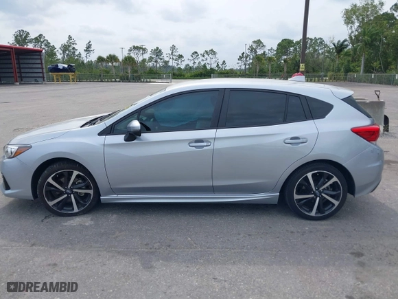 2022 Subaru Impreza Sport with VIN 4S3GTAL62N3725682, listed as a IAAI auction lot 39182174 with 8,456 mi miles. Bid and sale history available at carsss.com. Image 13.