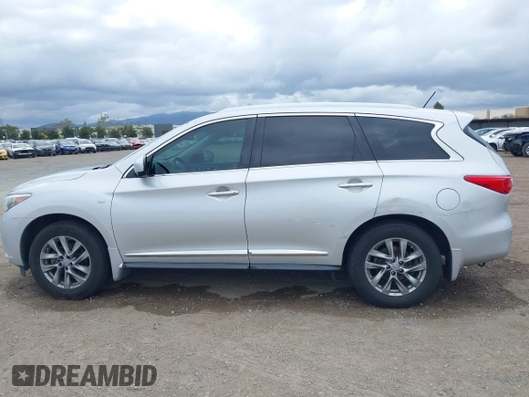 2015 Infiniti QX60 with VIN 5N1AL0MM3FC503873, listed as a IAAI auction lot 42080667 with 203,752 mi miles. Bid and sale history available at carsss.com. Image 14.