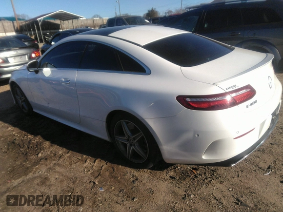 2018 Mercedes-Benz E-Class E 400 with VIN WDD1J6FB2JF050335, listed as a IAAI auction lot 41732691 with 76,660 mi miles. Bid and sale history available at carsss.com. Image 3.