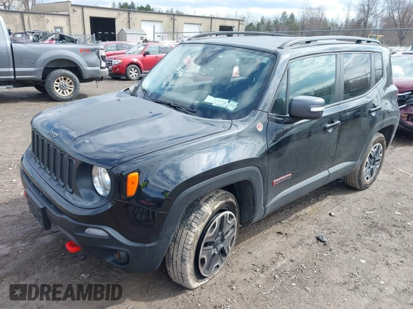 2016 Jeep Renegade Trailhawk with VIN ZACCJBCT2GPC80097, listed as a IAAI auction lot 41912694 with 75,973 mi miles and . Bid and sale history available at carsss.com. Image 18.