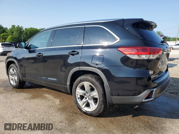 2019 Toyota Highlander Limited with VIN 5TDDZRFH2KS937800, listed as a Copart auction lot 58943275 with 72,873 mi miles and Salvage title. Bid and sale history available at DreamBid. Image 2.