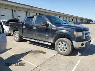 2013 Ford F-150 XL with VIN 1FTFW1ET3DFD77071, listed as a Copart auction lot 57410395 with 145,446 mi miles and Salvage title. Bid and sale history available at DreamBid. Image 4.