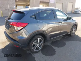 2022 Honda HR-V EX with VIN 3CZRU6H50NM704101, listed as a IAAI auction lot 42148987 with 30,507 mi miles. Bid and sale history available at carsss.com. Image 4.