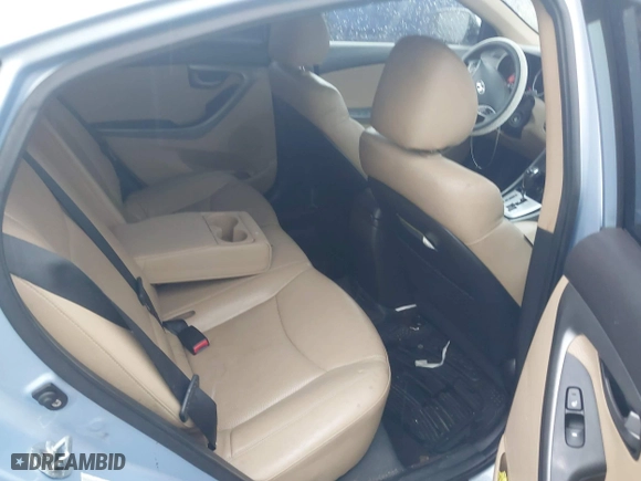 2012 Hyundai Elantra GLS with VIN KMHDH4AE5CU193394, listed as a IAAI auction lot 41835127 with 166,472 mi miles. Bid and sale history available at carsss.com. Image 8.