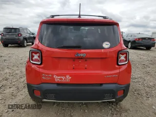 2017 Jeep Renegade Limited with VIN ZACCJBDB1HPE93582, listed as a Copart auction lot 64261214 with 164,943 mi miles and Non repairable. Bid and sale history available at DreamBid. Image 6.