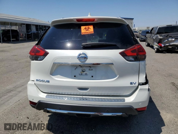 2020 Nissan Rogue SV with VIN JN8AT2MT7LW012244, listed as a Copart auction lot 60162325 with Not provided miles and Salvage title. Bid and sale history available at DreamBid. Image 6.