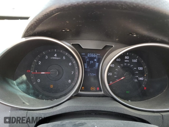 2013 Hyundai Veloster w/Gray Int with VIN KMHTC6AD0DU126717, listed as a Copart auction lot 65536944 with 89,662 mi miles and Salvage title. Bid and sale history available at DreamBid. Image 9.