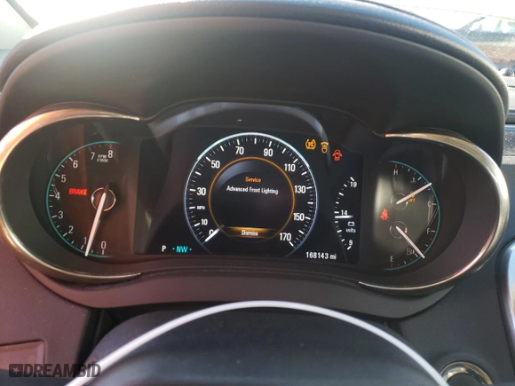 2014 Buick LaCrosse Premium I with VIN 1G4GE5G38EF259543, listed as a Copart auction lot 75296114 with 168,143 mi miles and Salvage Title. Bid and sale history available at carsss.com. Image 9.