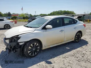 2017 Nissan Sentra SR with VIN 3N1AB7AP2HY406014, listed as a Copart auction lot 52547645 with 128,582 mi miles and Salvage title. Bid and sale history available at DreamBid. Image 1.
