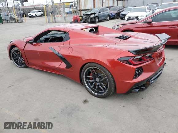 2022 Chevrolet Corvette 3LT with VIN 1G1YC3D47N5114329, listed as a Copart auction lot 53289165 with 0 mi miles and Salvage Title. Bid and sale history available at carsss.com. Image 2.