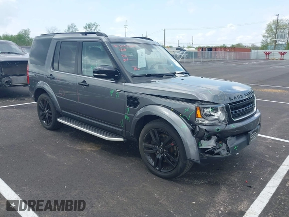 2016 Land Rover LR4 HSE with VIN SALAG2V68GA844339, listed as a IAAI auction lot 41947567 with 81,214 mi miles and . Bid and sale history available at DreamBid. Image 1.