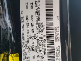 2015 Toyota Tundra 4WD Truck SR5 with VIN 5TFDW5F19FX436150, listed as a Copart auction lot 66315854 with 165,686 mi miles and Salvage Title. Bid and sale history available at carsss.com. Image 12.