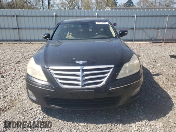 2009 Hyundai Genesis with VIN KMHGC46E69U041086, listed as a Copart auction lot 51020435 with 128,764 mi miles and Salvage Title. Bid and sale history available at DreamBid. Image 5.