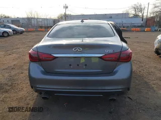 2019 Infiniti Q50 Red Sport 400 with VIN JN1FV7AP3KM760678, listed as a IAAI auction lot 41771176 with 31,562 mi miles and . Bid and sale history available at DreamBid. Image 16.
