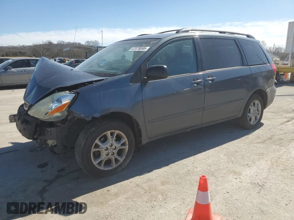 2006 Toyota Sienna LE with VIN 5TDBA23C76S066560, listed as a Copart auction lot 47078095 with 189,764 mi miles and Salvage Title. Bid and sale history available at carsss.com. Image 1.