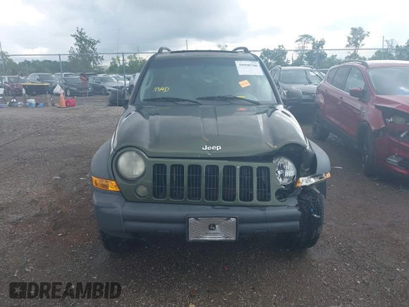 2006 Jeep Liberty Sport with VIN 1J4GL48K76W288408, listed as a IAAI auction lot 39990700 with 215,716 mi miles. Bid and sale history available at carsss.com. Image 12.