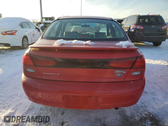 1998 Ford Escort LX z VIN 1FAFP10P2WW303270, wystawiony jako Copart lot #87588365 z przebiegiem 142 743 mil mil oraz Szkoda całkowita • Salvage title. Historia ofert i sprzedaży dostępna na DreamBid. Obrazek 6.