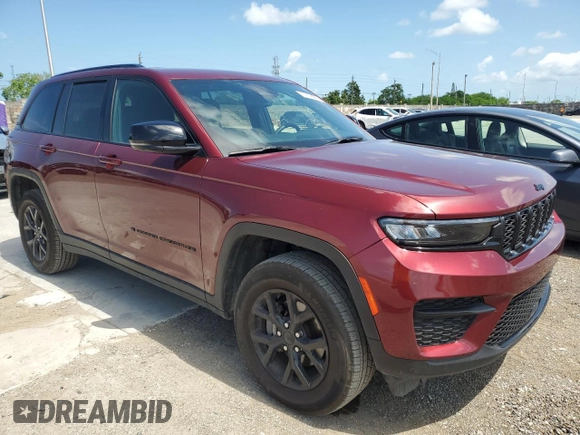 2024 Jeep Grand Cherokee Altitude with VIN 1C4RJGAG3R8546623, listed as a Copart auction lot 58537215 with 28,057 mi miles and Clean title. Bid and sale history available at DreamBid. Image 4.