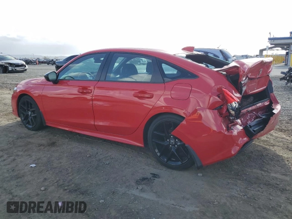 2024 Honda Civic Sport with VIN 2HGFE2F50RH550853, listed as a Copart auction lot 51350195 with 8,851 mi miles and Salvage title. Bid and sale history available at DreamBid. Image 2.