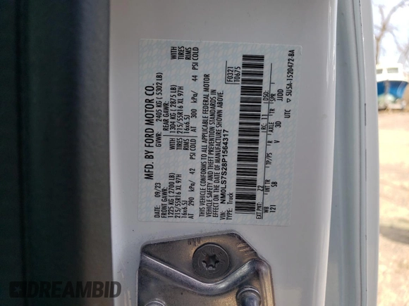 2023 Ford Transit Connect XL z VIN NM0LS7S28P1564317, wystawiony jako Copart lot #49393975 z przebiegiem 25 599 mil mil oraz Nie do naprawy • Non repairable. Historia ofert i sprzedaży dostępna na DreamBid. Obrazek 12.