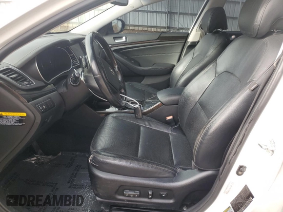 2015 Kia Cadenza Premium with VIN KNALN4D77F5190448, listed as a Copart auction lot 85094084 with 94,277 mi miles and Salvage Title. Bid and sale history available at carsss.com. Image 7.