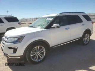 2019 Ford Explorer Limited z VIN 1FM5K7FH8KGA71944, wystawiony jako Copart lot #47575315 z przebiegiem 47 656 mil mil oraz Szkoda całkowita • Salvage title. Historia ofert i sprzedaży dostępna na DreamBid. Obrazek 1.