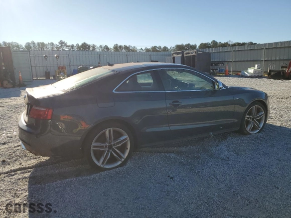 2009 Audi S5 with VIN WAURV78T29A052380, listed as a Copart auction lot 87357594 with 73739 miles and Clean Title. Bid and sale history available at carsss.com. Image 3.