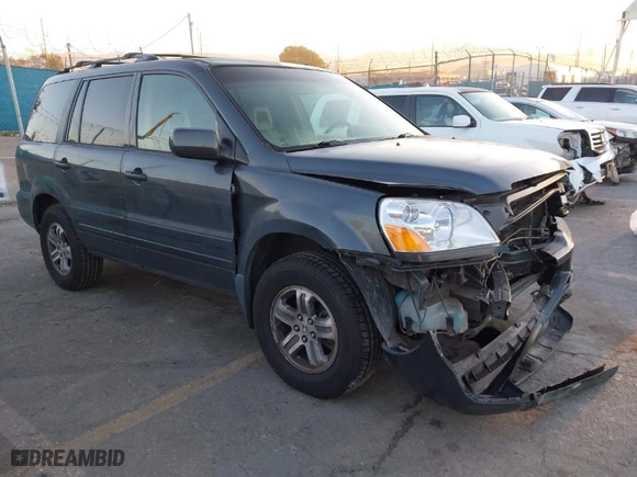 2005 Honda Pilot EX-L with NAVI with VIN 2HKYF187X5H514571, listed as a IAAI auction lot 41746538 with 276,994 mi miles. Bid and sale history available at carsss.com. Image 1.