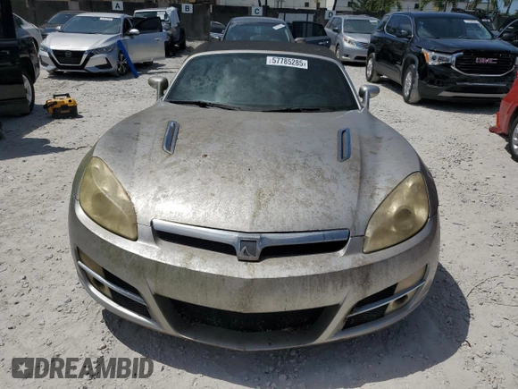 2007 Saturn Sky z VIN 1G8MB35BX7Y111877, wystawiony jako Copart lot #57785285 z przebiegiem 137 831 mil mil oraz Tytuł czysty. Historia ofert i sprzedaży dostępna na DreamBid. Obrazek 5.