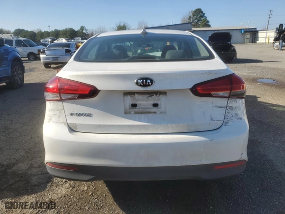 2017 Kia Forte LX with VIN 3KPFK4A74HE071065, listed as a Copart auction lot 86698254 with 55,628 mi miles and Salvage Title. Bid and sale history available at carsss.com. Image 6.