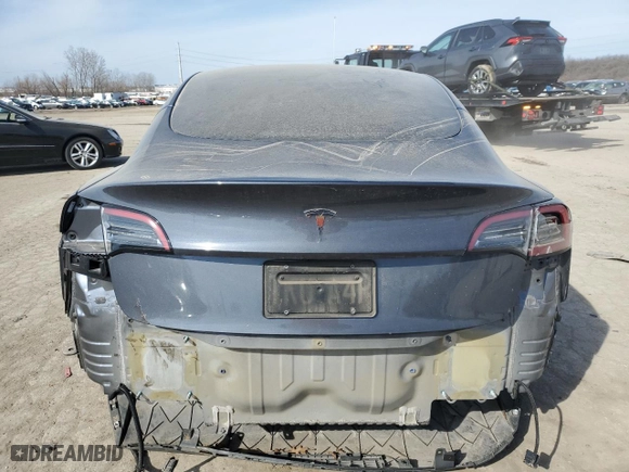 2023 Tesla Model 3 with VIN 5YJ3E1EA2PF627347, listed as a Copart auction lot 43622015 with NaN miles and Salvage Title. Bid and sale history available at carsss.com. Image 6.