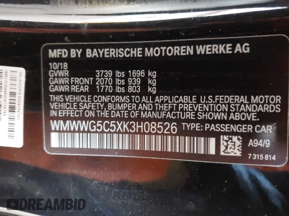 2019 MINI Convertible Cooper с VIN WMWWG5C5XK3H08526, выставлен на аукционе IAAI как лот 41623619 с пробегом 53 474 миль миль и . История ставок и продаж доступна на DreamBid. Изображение 9.