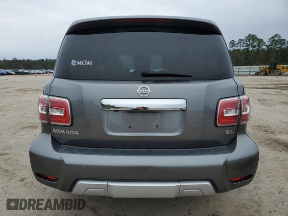 2018 Nissan Armada SV with VIN JN8AY2NC9J9556949, listed as a Copart auction lot 86526934 with 96,293 mi miles and Salvage Title. Bid and sale history available at carsss.com. Image 6.