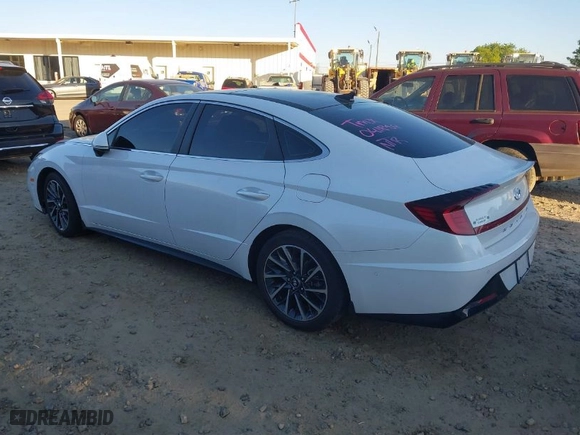2020 Hyundai Sonata Limited with VIN 5NPEH4J25LH041852, listed as a IAAI auction lot 41872481 with 47,867 mi miles. Bid and sale history available at carsss.com. Image 3.