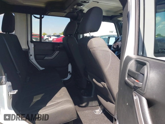 2017 Jeep Wrangler Unlimited Sport with VIN 1C4BJWDG6HL711082, listed as a IAAI auction lot 42036092 with 52,400 mi miles. Bid and sale history available at carsss.com. Image 8.