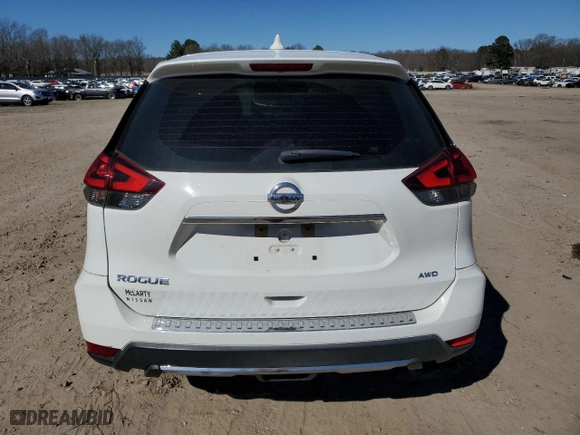 2018 Nissan Rogue S with VIN KNMAT2MV0JP505400, listed as a Copart auction lot 46500095 with 88,399 mi miles and Salvage Title. Bid and sale history available at carsss.com. Image 6.