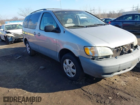 2002 Toyota Sienna CE with VIN 4T3ZF19CX2U424955, listed as a IAAI auction lot 41368364 with 130,891 mi miles. Bid and sale history available at carsss.com. Image 1.