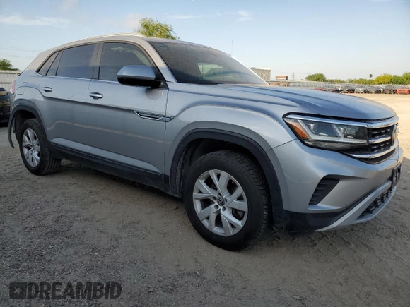 2020 Volkswagen Atlas S with VIN 1V2AC2CA6LC201821, listed as a Copart auction lot 53657775 with 100,051 mi miles and Salvage title. Bid and sale history available at DreamBid. Image 4.