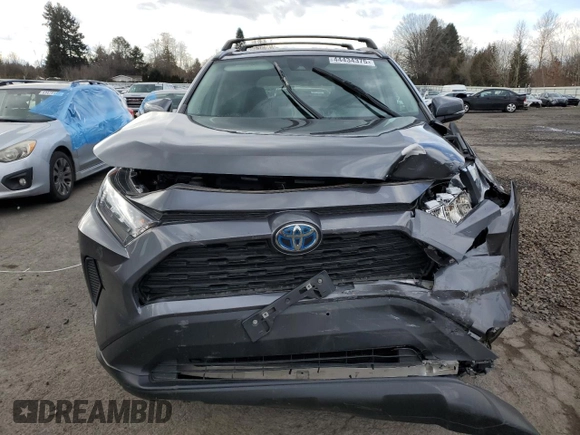 2021 Toyota RAV4 Hybrid LE with VIN 4T3MWRFV7MU048703, listed as a Copart auction lot 44434375 with 30,443 mi miles and Salvage Title. Bid and sale history available at carsss.com. Image 5.