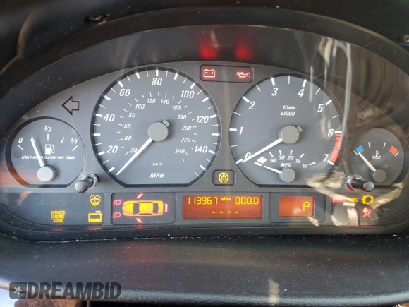 2003 BMW 3 Series 325Ci with VIN WBABN33433PG61379, listed as a Copart auction lot 82367874 with 113,967 mi miles and Salvage Title. Bid and sale history available at carsss.com. Image 9.