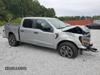 2024 Ford F-150 STX with VIN 1FTEW2K56RKD00250, listed as a Copart auction lot 71246864 with 153 mi miles and Clean Title. Bid and sale history available at carsss.com. Image 4.