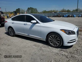 2017 Genesis G80 3.8L z VIN KMHGN4JE6HU174446, wystawiony jako Copart lot #50921035 z przebiegiem 76 051 mil mil oraz Szkody całkowita. Historia ofert i sprzedaży dostępna na DreamBid. Obrazek 4.