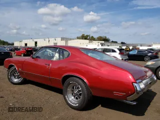 1972 Oldsmobile Cutlass with VIN 3F87H2G120938, listed as a Copart auction lot 74329074 with 49,120 mi miles and Salvage Title. Bid and sale history available at DreamBid. Image 2.