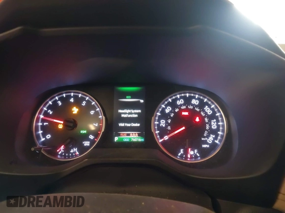 2020 Toyota RAV4 XLE Premium with VIN 2T3C1RFV1LC042163, listed as a IAAI auction lot 40672979 with 76,016 mi miles. Bid and sale history available at carsss.com. Image 7.