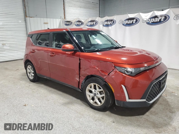 2023 Kia Soul LX with VIN KNDJ23AU1P7876823, listed as a Copart auction lot 53087765 with 45,451 mi miles and Clean Title. Bid and sale history available at carsss.com. Image 4.