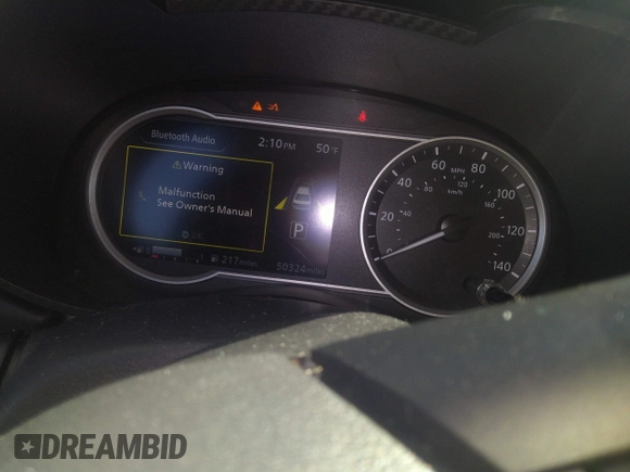 2020 Nissan Versa SR with VIN 3N1CN8FV0LL905803, listed as a IAAI auction lot 41590583 with 50,324 mi miles and . Bid and sale history available at DreamBid. Image 7.